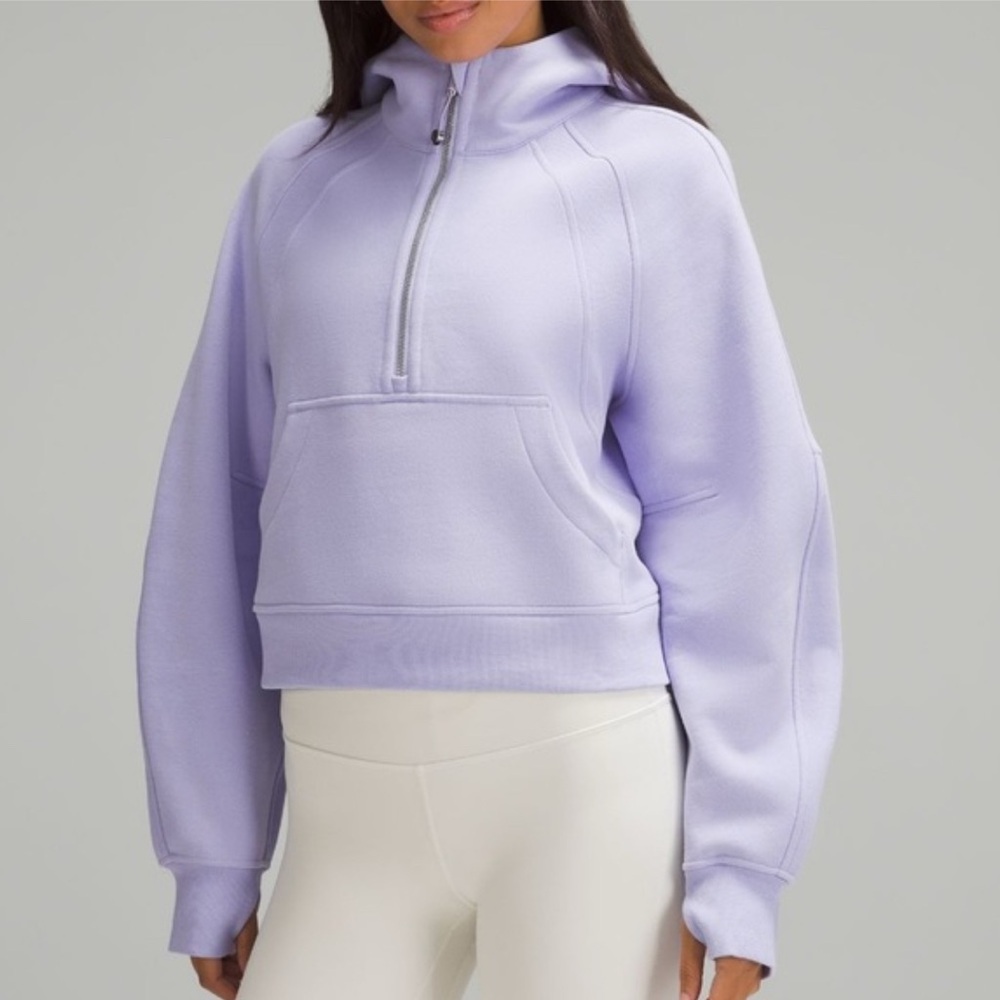 Lululemon Scuba Oversized Funnel-Neck Half Zip Lilac Smoke Size XS/S